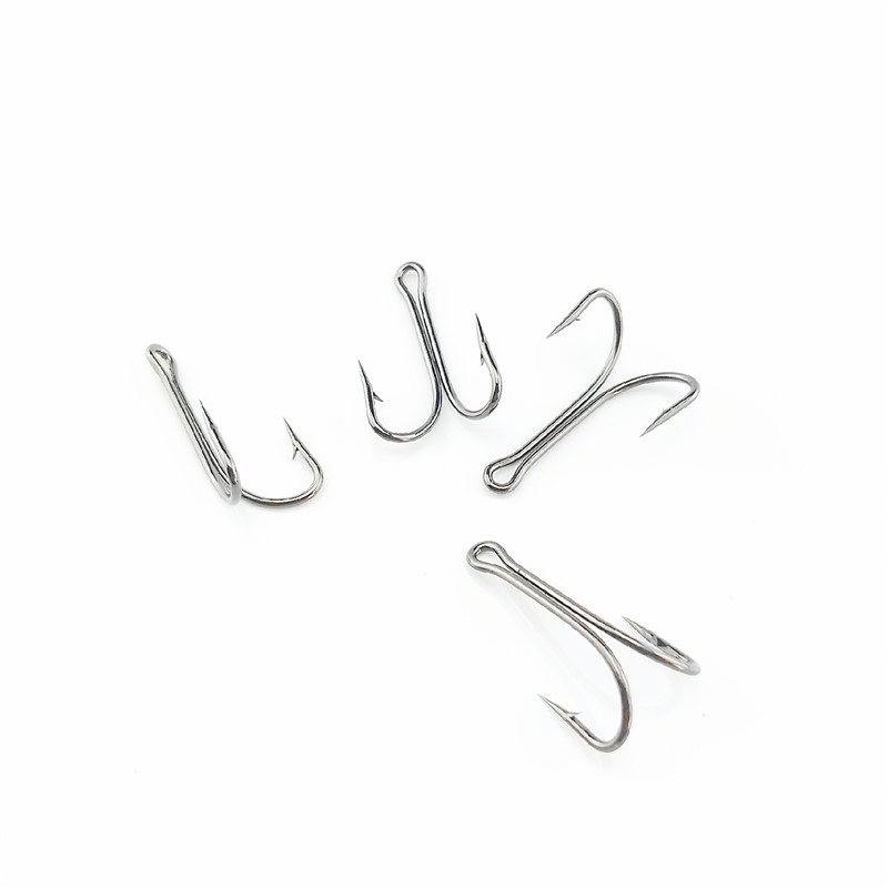 Fishing Hook Barbless - 5 or10 قطعة/الوحدة مزدوجة الصيد هوك