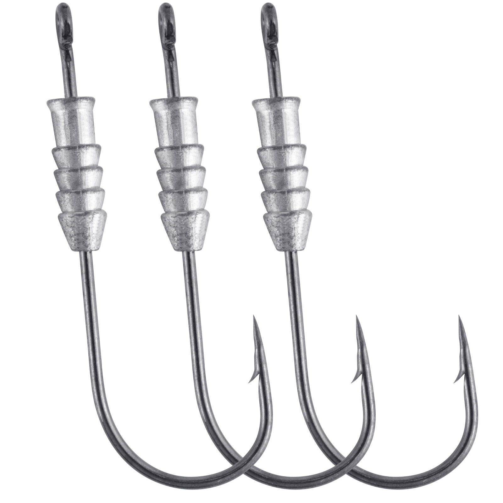 Fishing Hook Offset - 5/10 قطعة الصيد المرجحة دودة السنانير