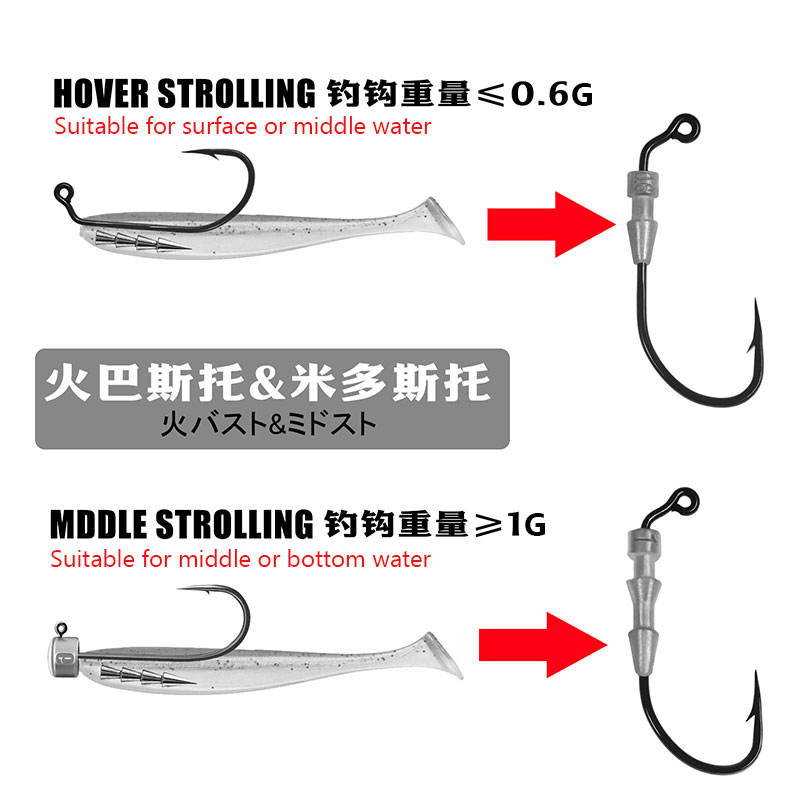 خطاف صيد سمك WODJYJ، 10 قطع، 0 - مراجعة Fishing Hook Assortment وسعره