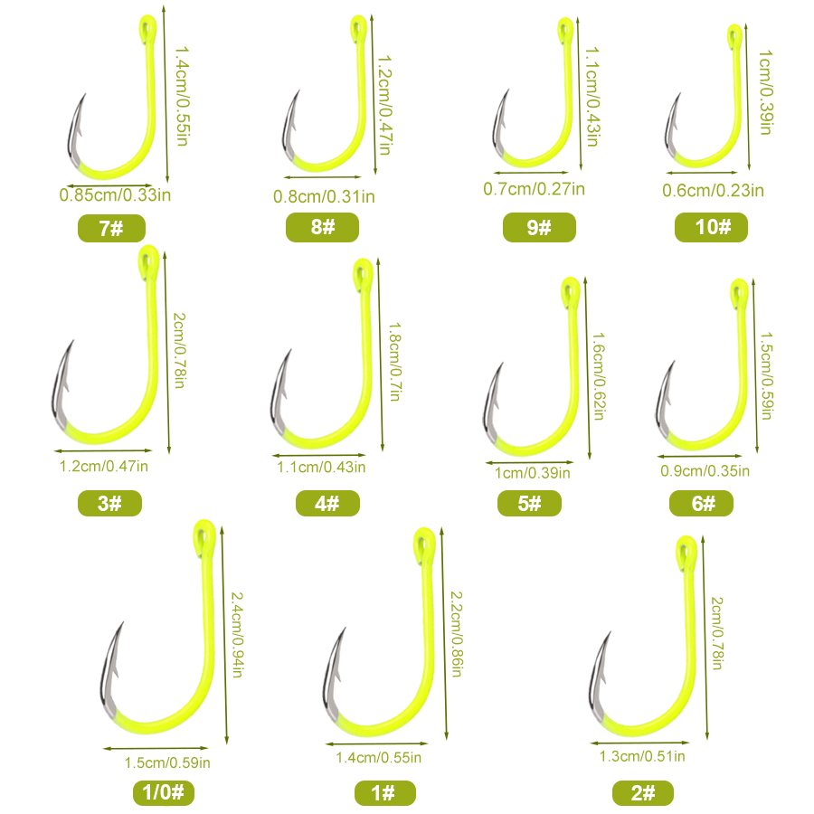 NGB 50 قطعة 1/0 # -10 # خطافات - مراجعة Fishing Hook Circle وسعره