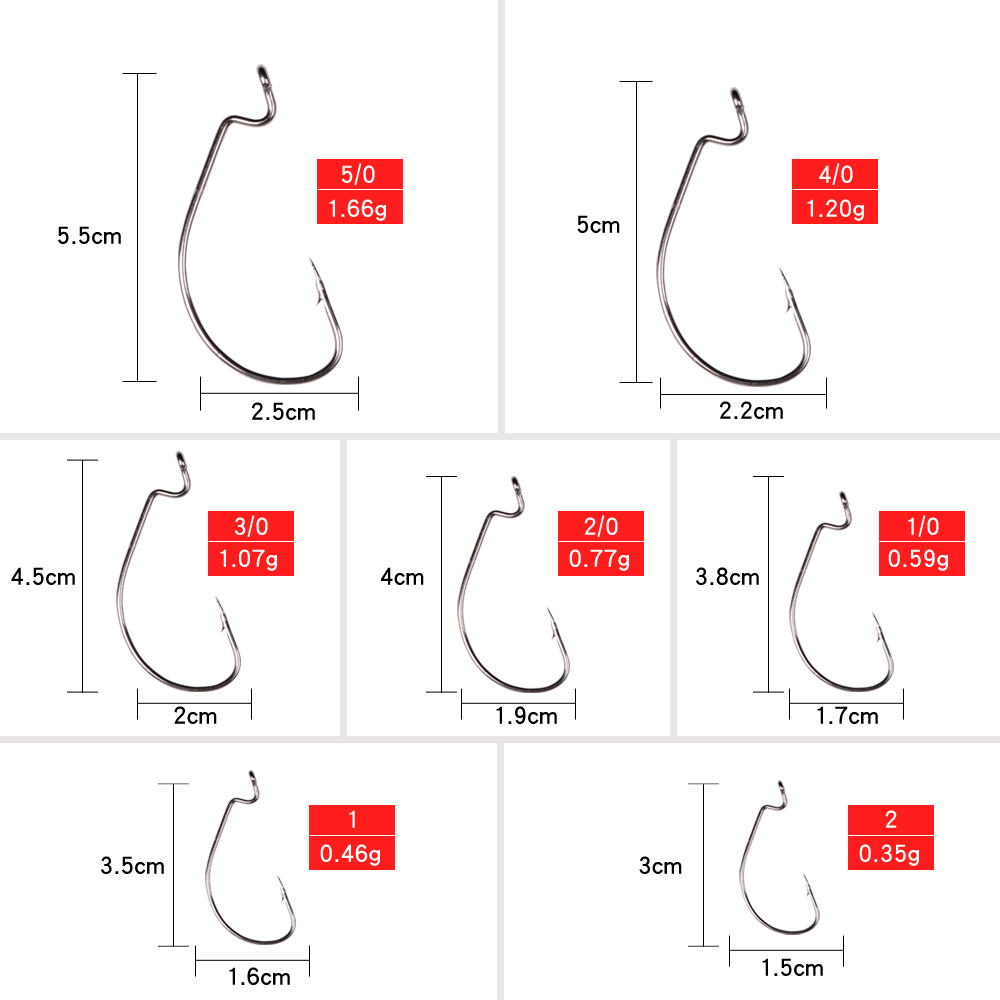 LUSHAZER 10 قطعة/الوحدة الكربو - مراجعة Fishing Hook Assortment وسعره