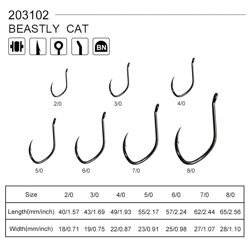 الهوس 203102 10 قطعة/الحقيبة ص - مراجعة Fishing Hook Assortment وسعره