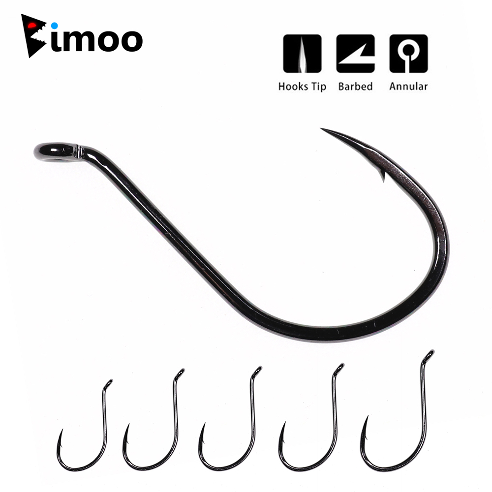 Bimoo 20 قطعة إزاحة الأخطبوط م - مراجعة Fishing Hook Barbless وسعره