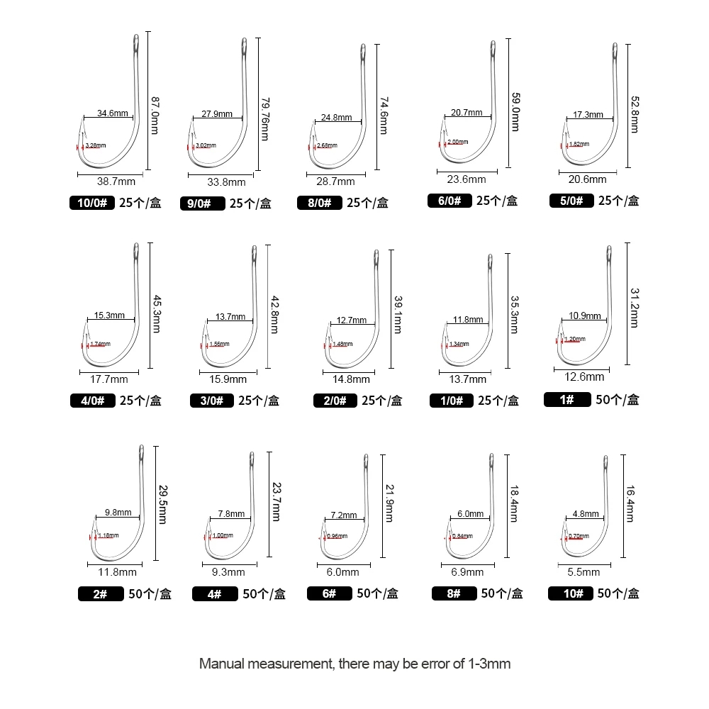 خطافات صيد السمك FTK 1-10 # 50 - مراجعة Fishing Hook Assortment وسعره